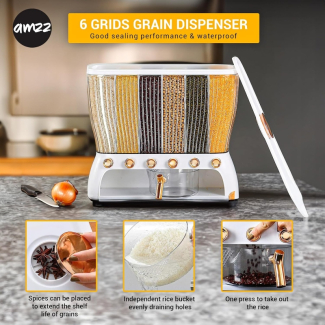 6 Grid Rice Dispenser Transparent Price in Pakistan | LAPTAB