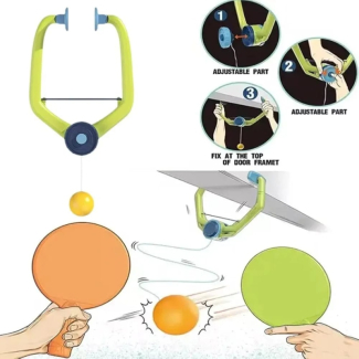Hanging Table Tennis Trainer Set for Kids  2 Rackets 3Ball Price in Pakistan | LAPTAB