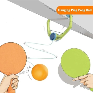 Hanging Table Tennis Trainer Set for Kids  2 Rackets 3Ball Price in Pakistan | LAPTAB