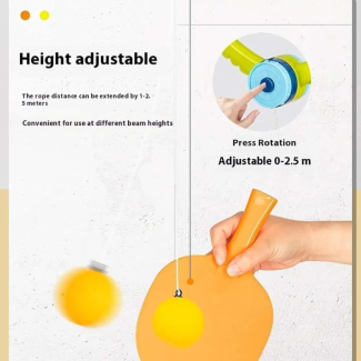 Hanging Table Tennis Trainer Set for Kids  2 Rackets 3Ball Price in Pakistan | LAPTAB