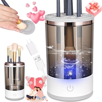 Automatic USB Makeup Brush Cleaner Machine for Quick and Deep Cleaning