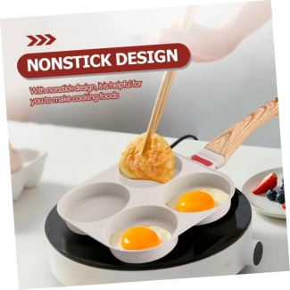 Household Four Hole Frying Egg Pan with Removable Handle, 7.5-Inch Diameter Price in Pakistan | LAPTAB