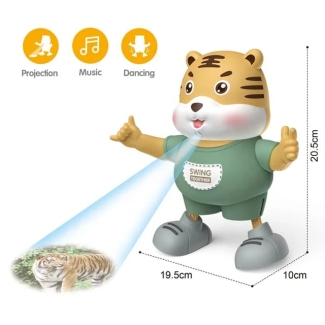 Battery Operated Dancing Tiger Toy with Light and Sound Projection Price in Pakistan | LAPTAB