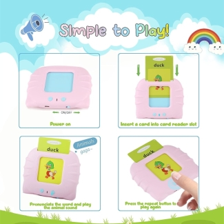 Audible Baby Reading Machine - Educational Talking Flash Card Toy for Kids Price in Pakistan | LAPTAB