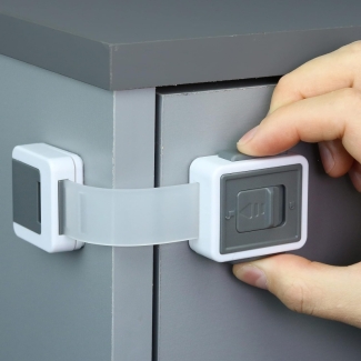 Baby Cabinet Lock Child Safety - Pack of 3 Easy Install Locks for Home Price in Pakistan | LAPTAB