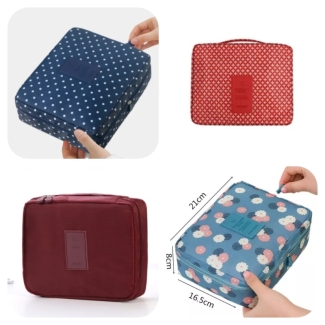 Travel Multi Pouch - Durable Oxford Cloth Cosmetic Bag with Hanging Hook Price in Pakistan | LAPTAB