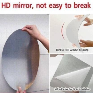Decorative Mirror Sticker - Waterproof, Anti-Corrosion, Home Decor Price in Pakistan | LAPTAB