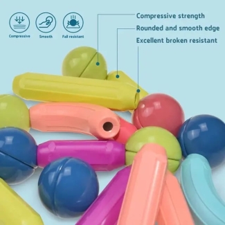 26 PCS Magnetic Rods and Blocks Set for Creative Learning and Play Price in Pakistan | LAPTAB