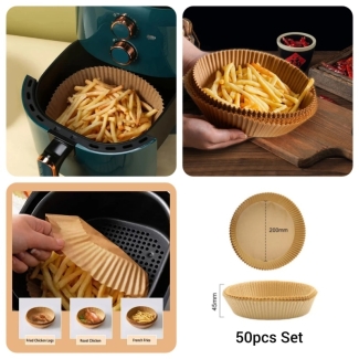Air Fryer Disposable Paper Liners - 50 pcs Set, Bowl Shape Design Price in Pakistan | LAPTAB