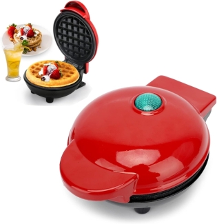 Mini Electric Waffle Maker - Compact, Quick Cooking, Non-Stick Design