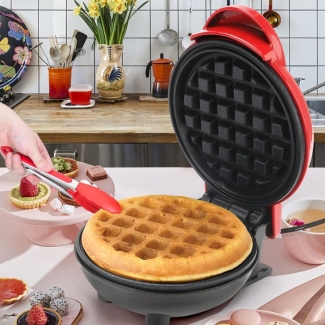 Mini Electric Waffle Maker - Compact, Quick Cooking, Non-Stick Design Price in Pakistan | LAPTAB