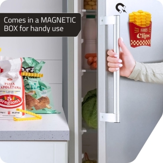 Fries Shape Sealing Clips Set - 12 Moisture-Proof Food Bag Clips with Box Price in Pakistan | LAPTAB