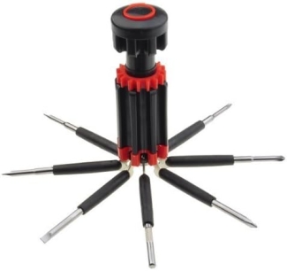 8-in-1 Multi-Function Screwdriver with LED Torch and Multiple Bit Types Price in Pakistan | LAPTAB