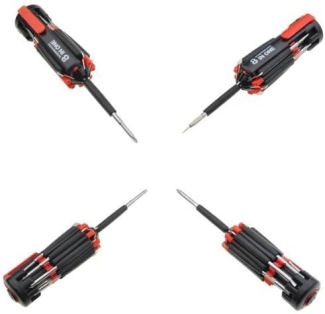 8-in-1 Multi-Function Screwdriver with LED Torch and Multiple Bit Types Price in Pakistan | LAPTAB