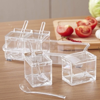Crystal Seasoning Box - Airtight Sauce Containers for Home and Office Price in Pakistan | LAPTAB