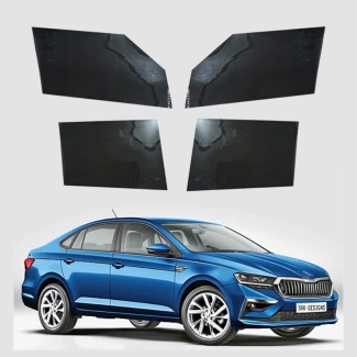 Car Window Sunshade Sheet Set of 4 - Breathable Mesh for Glare Protection