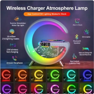 G-LAMP G-63 Wireless Charging RGB Sleep Light Speaker with Multiple Inputs Price in Pakistan | LAPTAB