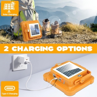 2-Pack Solar Rechargeable Work Lights, 80W 2400mAh with USB, Waterproof Price in Pakistan | LAPTAB