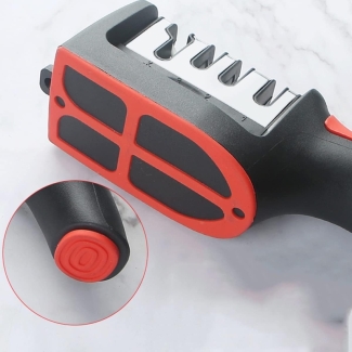Stainless Steel 4-Stage Knife Sharpener with Soft Plastic Handle Price in Pakistan | LAPTAB