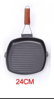 Non-Stick Frying Pan with Folding Wooden Handle for Easy Storage Price in Pakistan | LAPTAB
