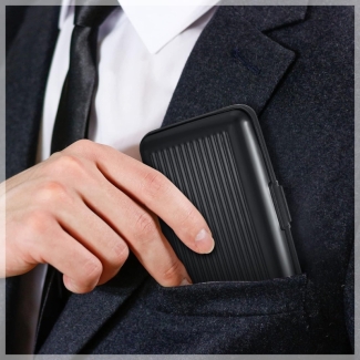 Waterproof Stainless Steel Business Credit Card Case with RFID Protection Price in Pakistan | LAPTAB