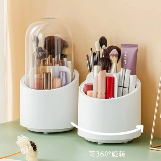 360? Rotating Cosmetic Compartment Organizer Box with Transparent Cover Price in Pakistan | LAPTAB