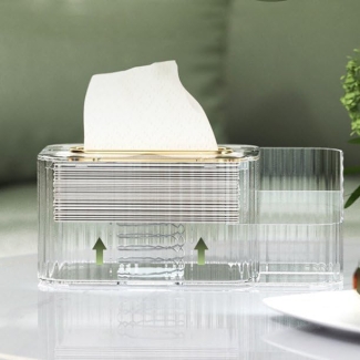 New Acrylic Tissue Box with Multi-Grid Design for Home and Office Use Price in Pakistan | LAPTAB