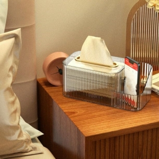 New Acrylic Tissue Box with Multi-Grid Design for Home and Office Use Price in Pakistan | LAPTAB