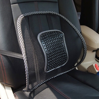 Car Back Support Chair with Massage Beads, Black, Universal Fit Price in Pakistan | LAPTAB