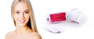 5 in 1 Facial Cleanser & Massager with Nylon and Sponge Heads Price in Pakistan | LAPTAB