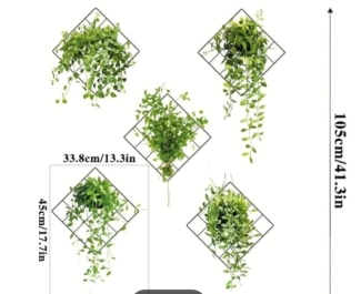 3D Green Plant Wall Stickers - Removable Vinyl Decals for Home Decor Price in Pakistan | LAPTAB