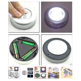 LED Tap Light - Battery-Operated Touch Lamp with 3 Bright White LEDs Price in Pakistan | LAPTAB