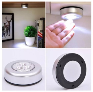 LED Tap Light - Battery-Operated Touch Lamp with 3 Bright White LEDs Price in Pakistan | LAPTAB