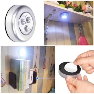 LED Tap Light - Battery-Operated Touch Lamp with 3 Bright White LEDs Price in Pakistan | LAPTAB