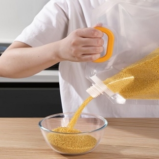 Eco-Friendly Cereal Storage Bag with Screw Seal Lid, 2.5L & 5L Options Price in Pakistan | LAPTAB