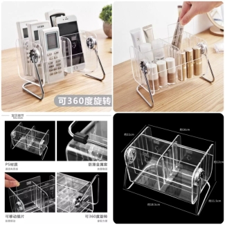 Clear Acrylic Desktop Remote Control and Cosmetic Organizer Box Price in Pakistan | LAPTAB