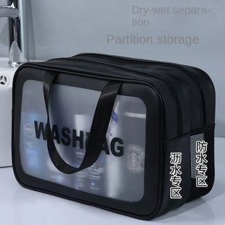 Double Layer Waterproof Travel Cosmetic Bag for Toiletries and Makeup Price in Pakistan | LAPTAB