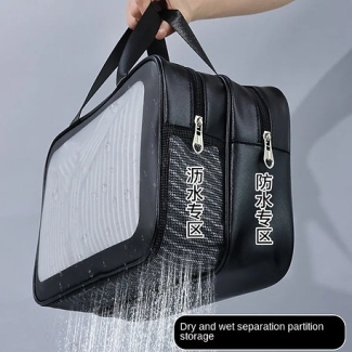 Double Layer Waterproof Travel Cosmetic Bag for Toiletries and Makeup Price in Pakistan | LAPTAB