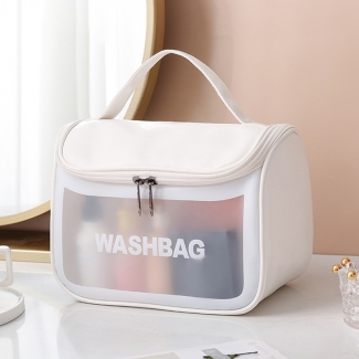 Waterproof Travel Cosmetic Washbag Organizer - Durable PU Material, Transparent Price in Pakistan | LAPTAB