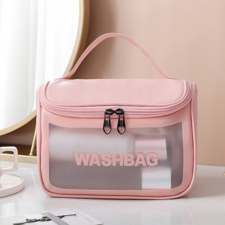 Waterproof Travel Cosmetic Washbag Organizer - Durable PU Material, Transparent Price in Pakistan | LAPTAB
