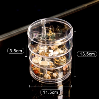 360 Degree Rotating Jewelry Organizer with Lid, 4 Layers for Easy Storage Price in Pakistan | LAPTAB
