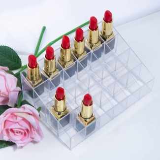 24 Grids Acrylic Lipstick Organizer Box for Cosmetics and Jewelry Storage Price in Pakistan | LAPTAB