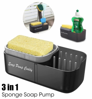 3-in-1 Soap Pump and Sink Caddy for Organized Kitchen Cleaning Tools Price in Pakistan | LAPTAB