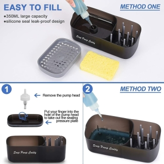 3-in-1 Soap Pump and Sink Caddy for Organized Kitchen Cleaning Tools Price in Pakistan | LAPTAB