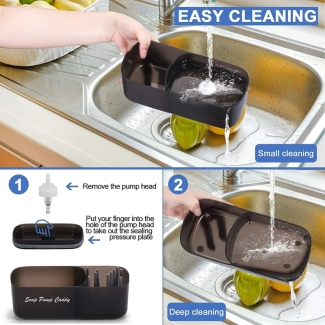 3-in-1 Soap Pump and Sink Caddy for Organized Kitchen Cleaning Tools Price in Pakistan | LAPTAB