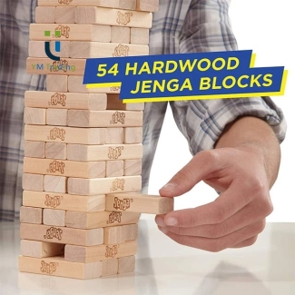 Jenga Wooden Stacking Tower Board Game for Kids & Adults