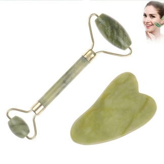 2 in 1 Electric Natural Rose Jade Roller Face Massage