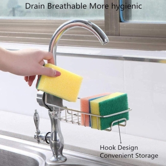 Stainless Steel Faucet Rack Sponge Holder for Kitchen and Bathroom Organization Price in Pakistan | LAPTAB