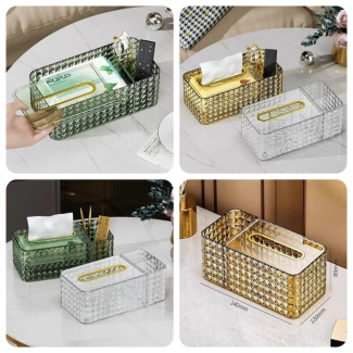 Fancy crystal tissue box