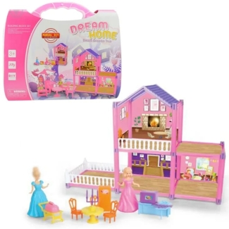 75 Pcs Doll House Building Blocks Set Toy